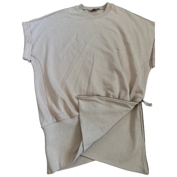 Retrofete Coleen Sweatshirt Mini Dress in Tan Size Large - Picture 7 of 11
